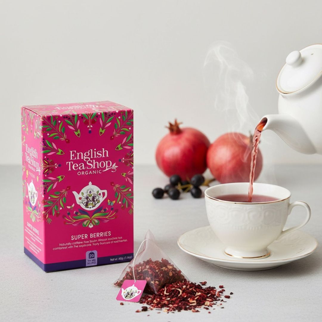Organic Super Berries Tea | Caffeine-Free Fruit Tea | English Tea Shop