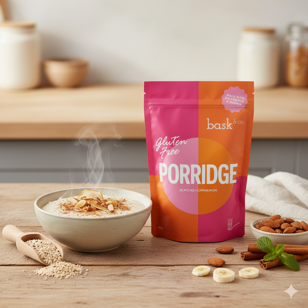 Bask & Co Gluten Free Porridge - Almond & Cinnamon 400g
