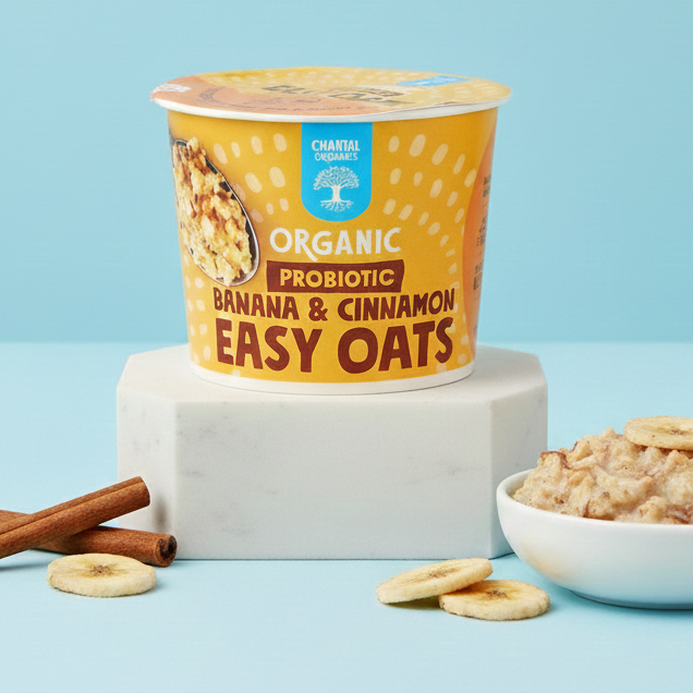 Chantal Organics Probiotic Easy Oats: Banana &amp; Cinnamon (65g)
