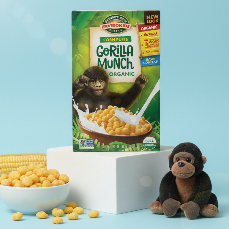 Nature's Path EnviroKidz Organic Gorilla Munch Corn Puffs (284g)