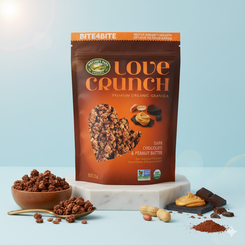 Nature's Path Love Crunch Granola Dark Chocolate & Peanut Butter 325g