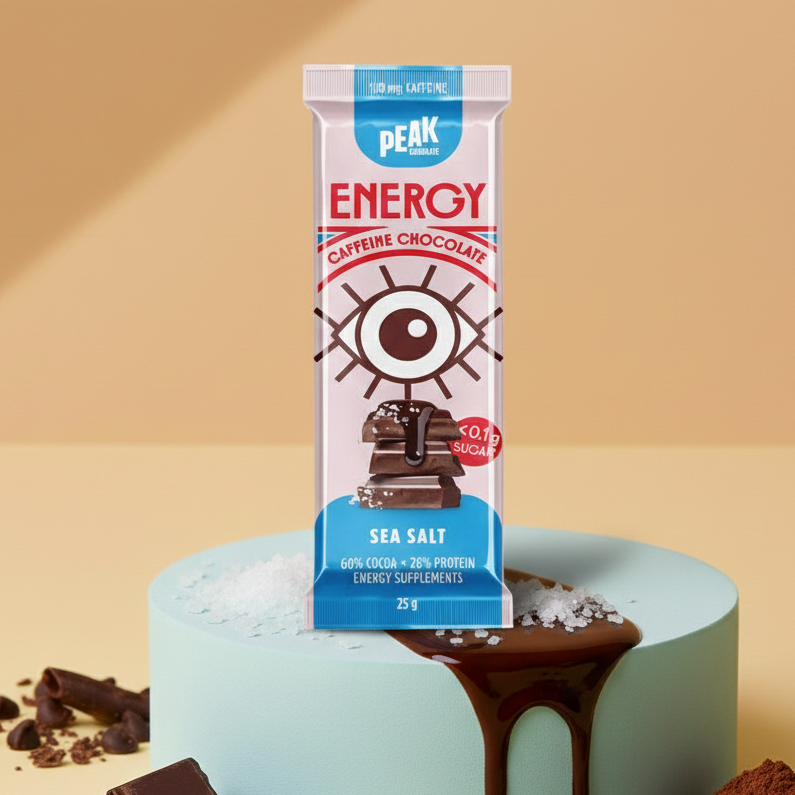 Peak Chocolate Energy Chocolate Bar - Sea Salt 25g