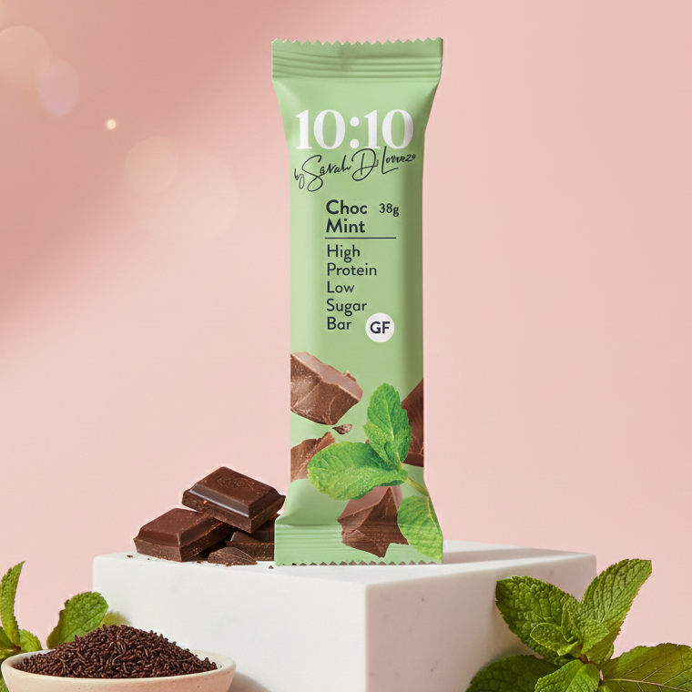 1010 by Sarah Di Lorenzo: Choc Mint Protein Bar (38g)
