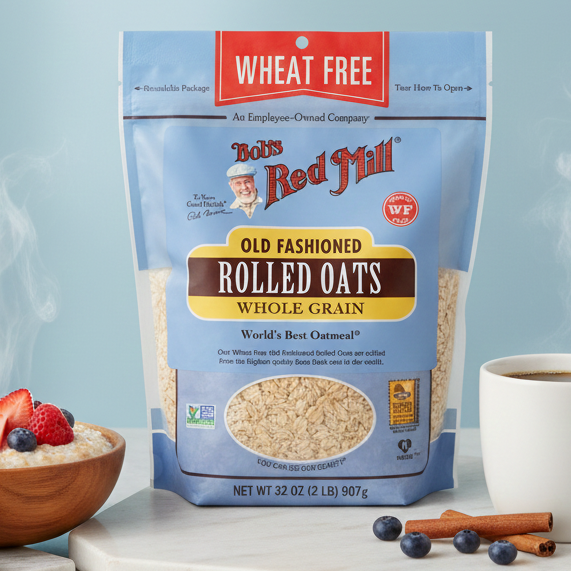 Bob's Red Mill Rolled Oats Pure Wheat Free 907g