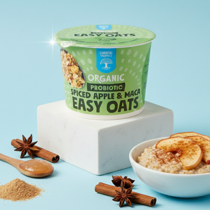 Chantal Organics Probiotic Easy Oats Spiced Apple & Maca 65g