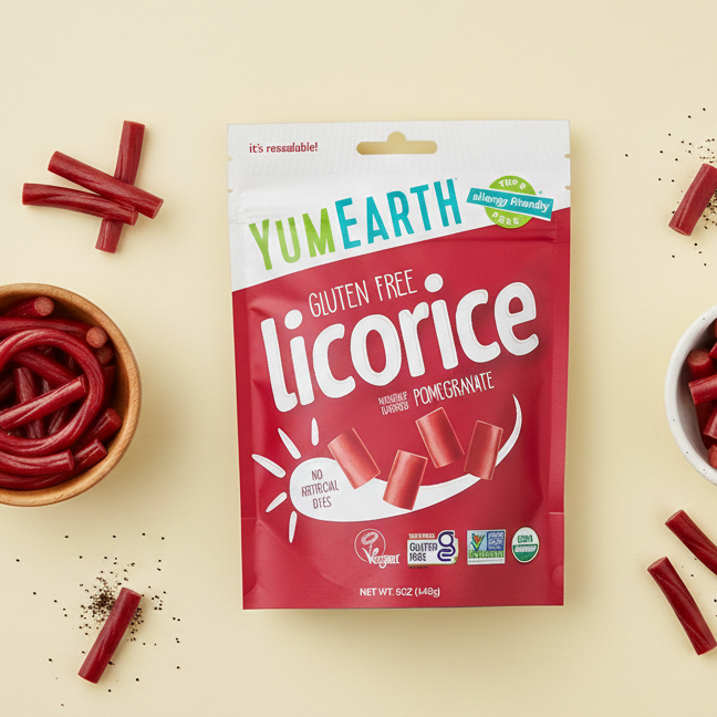 YumEarth Organic Pomegranate Licorice (142g)