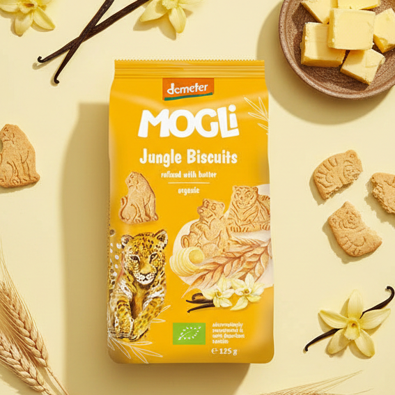 Mogli Organic Jungle Biscuits (125g)