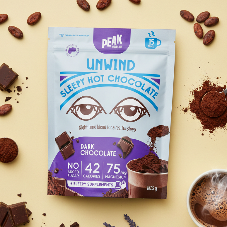 Peak Chocolate Unwind Hot Chocolate: Dark (187.5g)