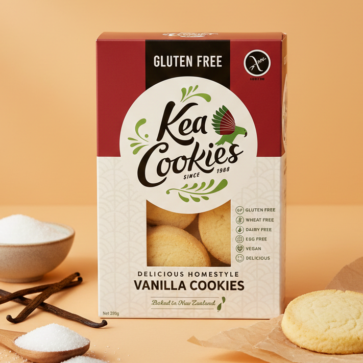 Kea Cookies: Vanilla (Gluten Free) – 250g