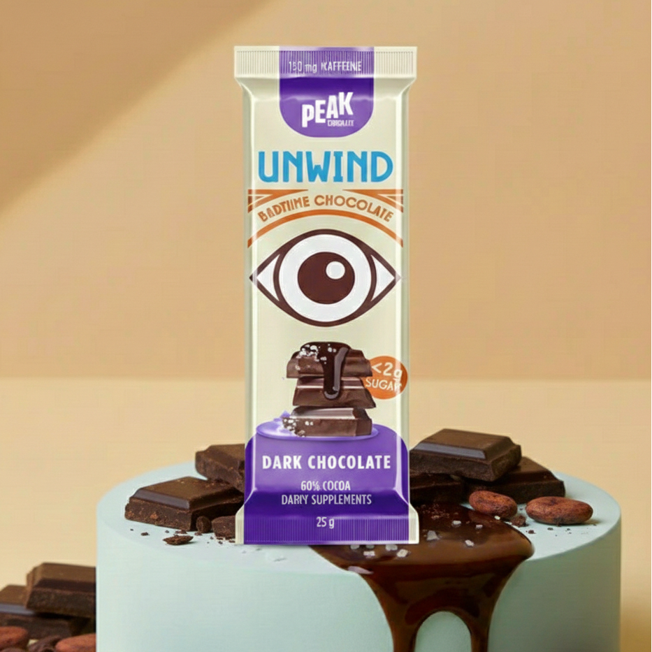 Peak Chocolate Unwind Bar: Dark Chocolate (25g)